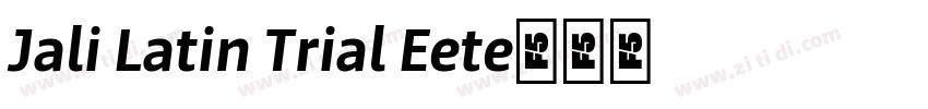 Jali Latin Trial Ext字体转换